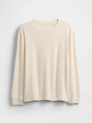 Produktbild von GAP Kinder-T-Shirt mit Waffelmuster XS