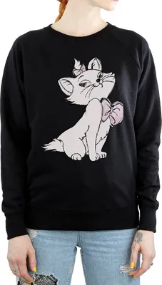 Produktbild von The Aristocats - Sweatshirt für Damen BI956 (L) (Schwarz)