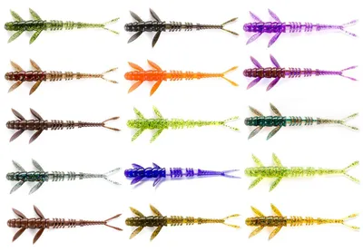 Produktbild von Fishup Flit 2' 5,5cm - 9 Creature Baits, Fishup Farben:Chartreuse / Black