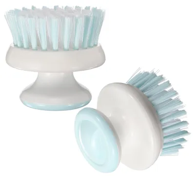 Spülbürste 2er-Pack, ergonomisch, Kunststoff, 6,5 x 6,5 cm, blau