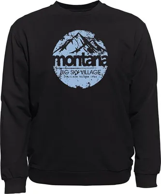Produktbild von Übergrößen Sweatshirt AHORN SPORTSWEAR Sky Village Eisblau Schwarz 10XL