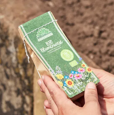 Produktbild von Die Stadtgärtner – Saatgut 'BIO-Blumenwiese' I Mit über 25 verschiedenen Arten -Wildblumensaat I Ausreichend für 100 m² I Ideal für Wildbienen, Hummeln und Schmetterlinge