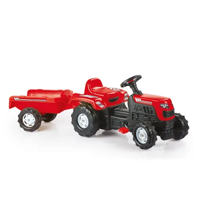Produktbild von Dolu Traptractor met Aanhanger Rood/Zwart