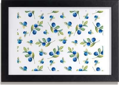 Produktbild von Bild 30x20 MDF-Rahmen, Wandkunst Blaubeeren