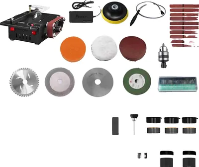 Produktbild von Tischkreissäge, Bandschleifer, variable Geschwindigkeit, 1 setEU-Stecker Luxus, EU