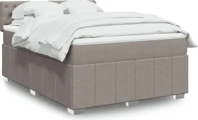 Produktbild von Möbel Boxspringbett mit Matratze Taupe 140x190 cm Stoff - Klassische Betten 3289374