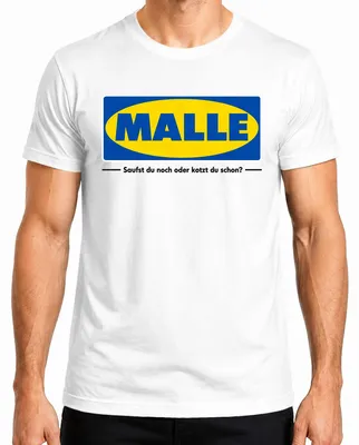 Productafbeelding van "Ben je nog aan het feesten of ben je al misselijk? Ballermann, Mallorca, vrijgezellenfeest, heren T-shirt, wit, 3XL."