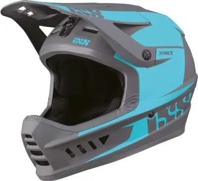Image de iXS Xact Evo Full Face Helmet, Couleur:Lagoon / Graphite, Taille:M/L