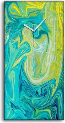 Produktbild von Wandbild Leinwand Bilder Wanduhr Geräuschlos 30x60 Malerei Abstrakte Kunst - weiße Hände