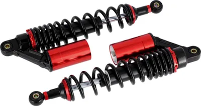 Immagine prodotto di Set: puntone di sintonia 360 mm, con vaso di espansione esterno, nero / rosso - per Simson S50, S51, S70