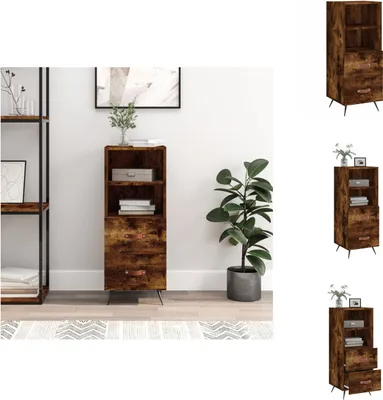 Immagine prodotto di vidaXL Credenza rovere affumicato 34,5x34x90 cm materiale legno - Credenze