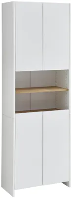 Produktbild von Hochschrank Badezimmer, Quickset 100, Pelipal, 4 Türen, 2 Fächer, 61,6 cm, Weiß