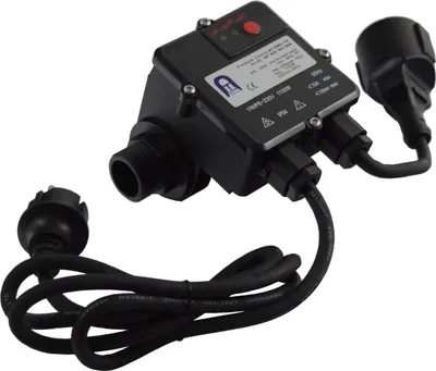 Produktbild von Agora-Tec® Pumpen Steuerung Druckschalter Durchflusswächter mit Trockenlaufschutz AT-DWv-10 verkabelt