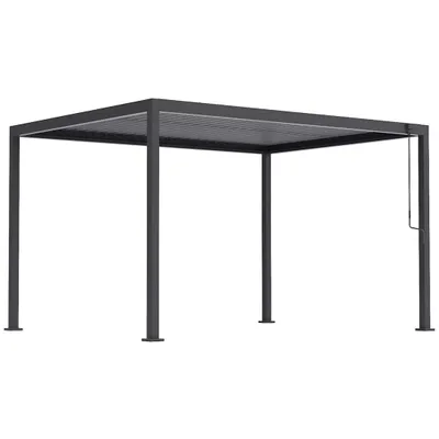 Zdjęcie produktu dla Pergola Ogrodowa Bioklimatyczna Stalowa NORDVIC Sola 3x4 m Antracyt