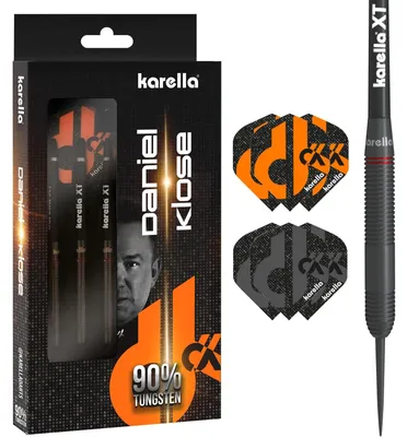 Produktbild von Steeldart Set 90% Wolfram mit 3 Pfeilen und Flights
