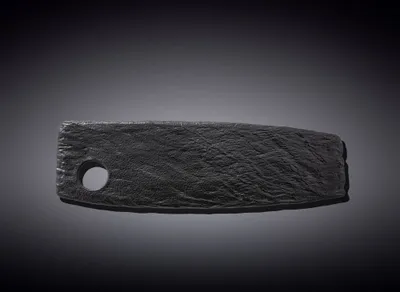 Produktbild von Wilmax Servierplatte SlateStone Schwarz 32.5 x 10 cm Porzellan WL-661132/A