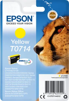 Obrázok produktu pre Žltý atrament Epson T0714 DURABrite Ultra v jednom balení