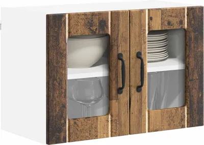 Produktbild von Monderne Küchenschrank 1 PC - Küchenmöbel/Sideboard - Altholz 60x31x40cm Holzwerkstoff - Küchenschränke DE8817