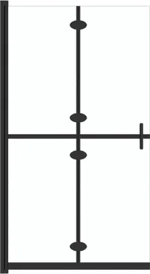 Obrázek produktu pro vidaXL Skládací sprchová stěna Transparentní sklo ESG 80x190 cm