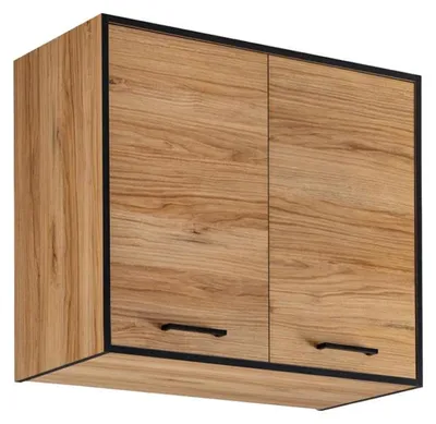 Image de Meuble haut de cuisine "Carballo" - Naturel/Noir - L 80 x H 72 cm