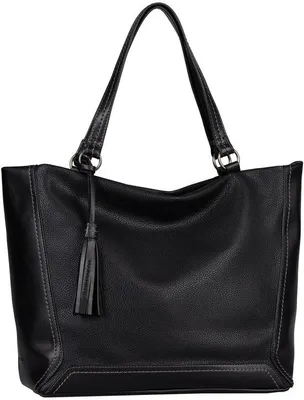 Produktbild von Damen-Shopper mit Reißverschluss L schwarz