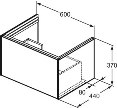 Produktbild von Ideal Standard T5572Y2 Möbelwaschtischunterschrank Conca