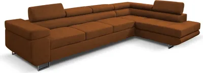 Produktbild von FurMeb24 - Ecksofa AVIO L BIS - RECHTE SEITE , Sofa mit  Bettk€sten und Schlaffunktion - VENA 02