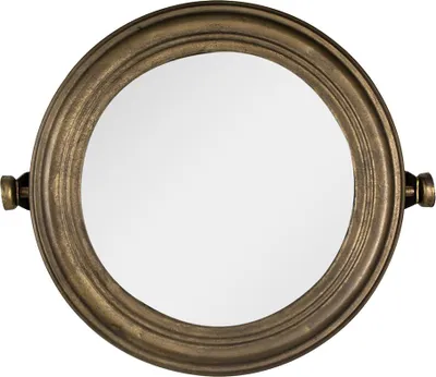 Produktbild von Clayre & Eef Spiegel Ø 25 cm Goldfarbig Eisen