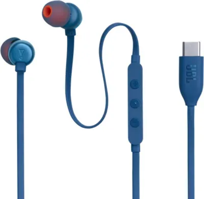 Obrázek produktu pro JBL Tune 310C, Kabel, Hovory/hudba, 20 - 40000 Hz, 14,3 g, Sluchátka s mikrofonem, Modrá