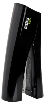 Produktbild von Rapid 24509000, 25 Blätter, Schwarz, Flacher Clinch, 24/6, Metall, Recycelbarer Kunststoff, 80 g/m²