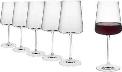 Produktbild von Rona Bordeaux Rotweingläser Serie Mode 680 ml, Rotweinglas mit moderner und markanter Form, spülmaschinenfest,