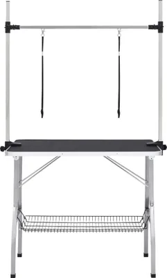 Produktbild von okwish Zusammenklappbarer Hundepflegetisch klappbar Schertisch Haustier Trimmtisch Haustierpflegetisch mit  Klappbare Tischbeine,mit Faltmechanismus,Schwarz