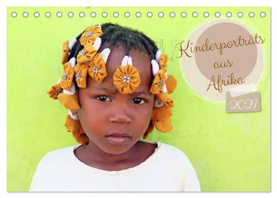 Produktbild von Kinderporträts aus Afrika (Tischkalender 2027 DIN A5 quer), CALVENDO Monatskalender