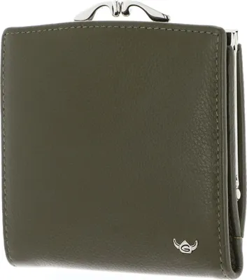 Immagine prodotto di Golden Head Pelle portafoglio Madrid RFID Protect French Coin Purse Wallet Olive oliva