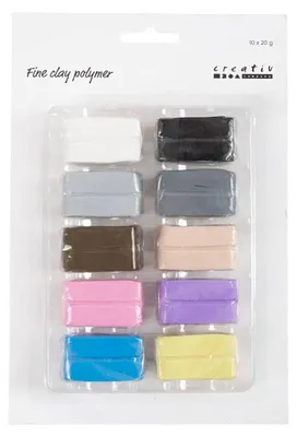 Produktbild von Creativ Company 78102, Modellierton, Mehrfarbig, Erwachsener & Kind, 10 Stück(e), Junge/Mädchen, 10 Farben