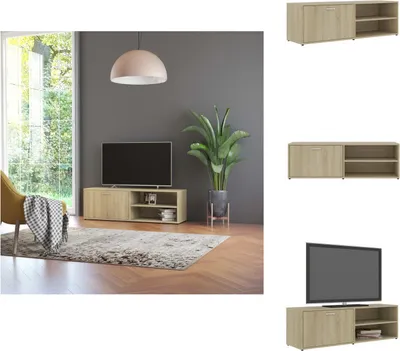Produktbild von vidaXL TV-Schrank Sonoma-Eiche 120x34x37 cm Holzwerkstoff -  TV-Möbel