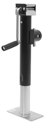 Immagine prodotto di Supporto per rimorchio - Supporto a manovella in acciaio - Supporto estensibile - Con manovella manuale - Capacità di carico: 1000 kg - Colore: nero
