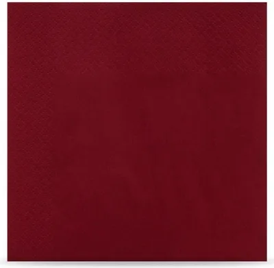 Produktbild von Servietten Funny - 3-lagig - 1/4-Falz - 33 x 33 cm - 1000 Servietten - bordeaux