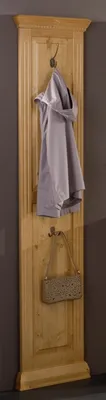 Produktbild von Wandgarderobe Isabella 43x197 aus massiver Antik lackierter Fichte mit 2 Haken