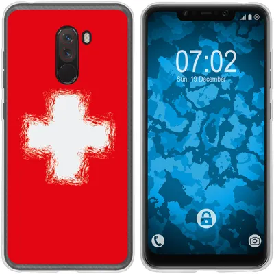 Produktbild von PhoneNatic Case kompatibel mit Xiaomi Pocophone F1 Silikon-Hülle WM Schweiz M10
