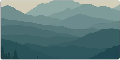 Produktbild von Schreibtischmatte Tischunterlage 90x45 cm Mauspad - Wald