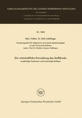 Obrázok produktu pre Die wirtschaftliche Entwicklung des Stoffdrucks