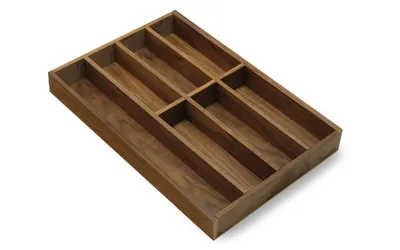 Produktbild von Besteckeinsatz NUSSBAUM 45er Schubl. B 352 x T 479 mm VERSION1 passend für Grass Nova 19 mm Schubladen