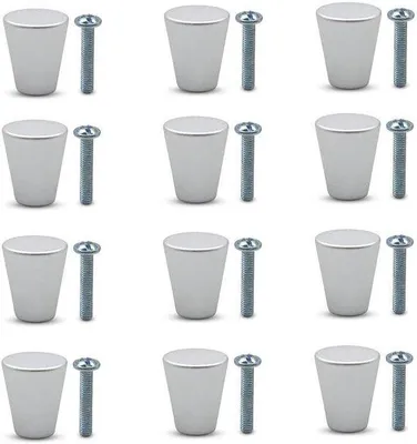 Produktbild von Metall Knöpfe Set 12 Stück Aluminium Ladegriffe
