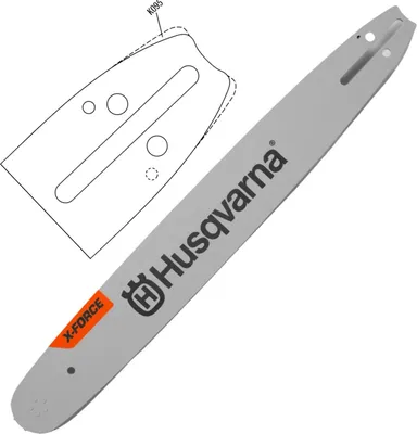 Image de Husqvarna X-Force - Guide-chaîne - argenté