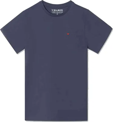 Produktbild von Silbon Minilogo Kurzarm-t-shirt Blau L Herren Blau L