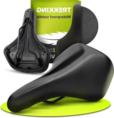 Produktbild von Fahrradsattel - Komfortsattel - Bequemes Radfahren - 100% wasserdicht - 316 cm - Schwarz