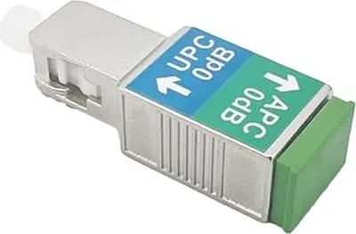 Produktbild von Elfcam - Glasfaser-Adapter, Singlemode Simplex SC/APC Buchse/Female auf SC/UPC Male Stecker für Schnittstellenkonvertierung, SFP, OTDR, VFL, Multimeter, etc, 1 Stück