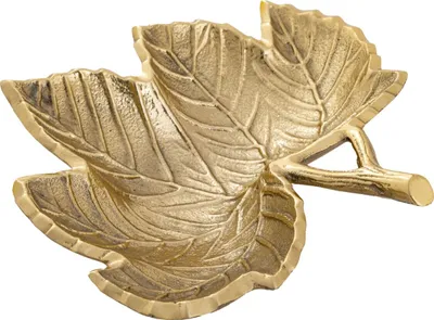 Produktbild von Soma Dekoschale Schale Aluminium Leaf gold o. silber Blattschale gold