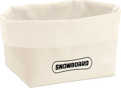 Produktbild von Huuraa Organizer Snowbord Schriftzug 3 Liter Medium Canvas Baumwolle Utensilo Geschenkidee